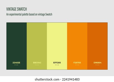 Vintage Swatch . An experimental color palette for designers .