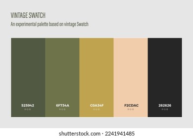 Vintage Swatch . An experimental color palette for designers .
