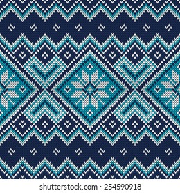 Vintage Sweater Design. Seamless Pattern
