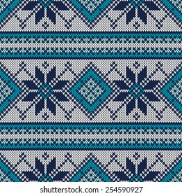 Vintage Sweater Design. Seamless Pattern