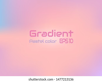 The vintage sweet pink gradient to cyan color, Pastel abstract background design.