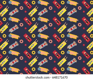 Vintage swimmer pattern. Vector background illustration.