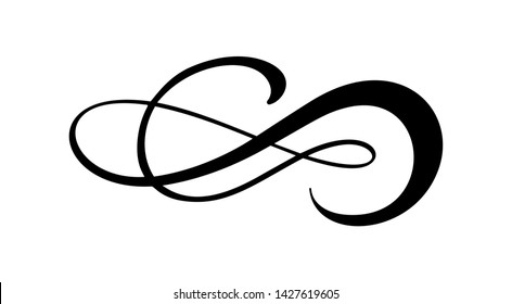 Love Heart Sign Infinity Sign On Stock Vector (Royalty Free) 1411344191