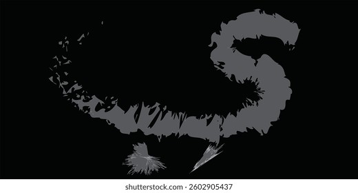 Vintage swirl calligraphic flourish, vector divider ornament design. Illustration for book, greeting card, wedding invitation, Valentines Day