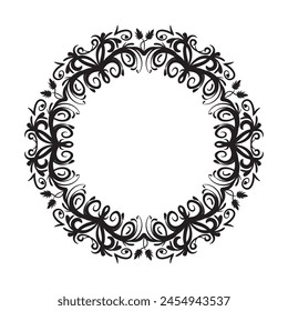 Vintage swirl frame,border. vector elements