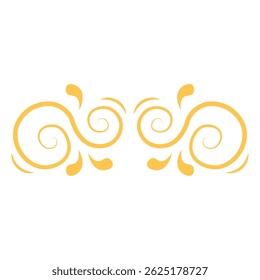 Vintage swirl ornament. Vector illustration