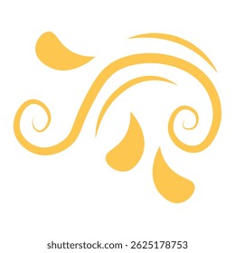 Vintage swirl ornament. Vector illustration