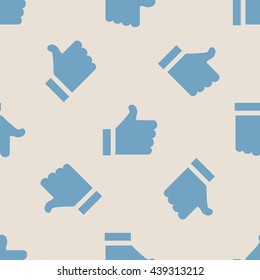 Vintage symbol like seamless pattern. Stylish retro print for covering or wrapping. Vector Illustration background.