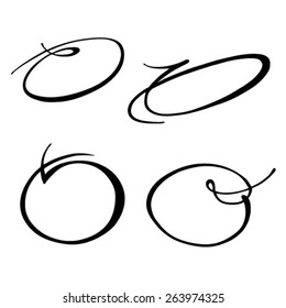 Vintage symbols - Round frame
