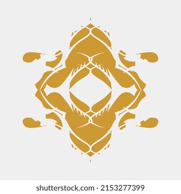 vintage symmetrical unique illustration vector for decoration or others
