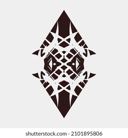 vintage and symmetrical vector illustrations for decorations or other decorations