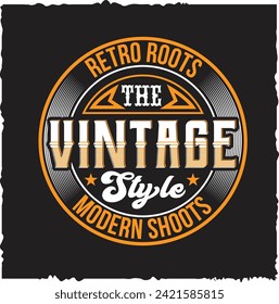 VINTAGE T SHIRT DESIGN VINTAGE