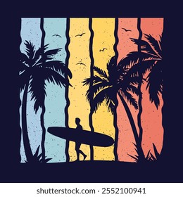 Camisetas vintage para homens com Aloha Hawaii Graphic. Engraçado Verão férias Praia T shirt design 