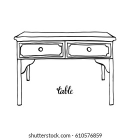 Vintage table/ Vintage furniture/