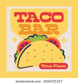 Vintage Taco Bar Social Media Post