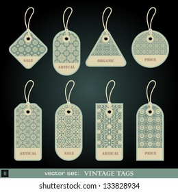 Vintage tags set 1