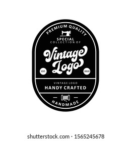 vintage tailor badges, emblems and logo