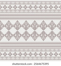 Vintage tapestry Baroque medallion pattern on vintage beige fabric background, seamless repeating pattern, textile print style, minimal, tapestry design, seamless Baroque medallion pattern, home decor