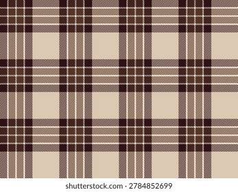 Vintage tartan plaid pattern background, wine red cream classic check seamless pattern for home decor, curtains