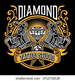 Vintage Tattoo Badge Design Vector Emblem 