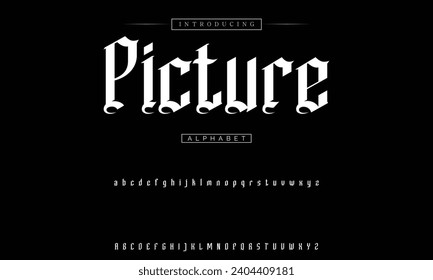 Vintage tattoo font. Font for the tattoo studio logos, alcohol branding, and many others in retro style.