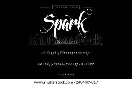 Vintage tattoo font. Font for the tattoo studio logos, alcohol branding, and many others in retro style.