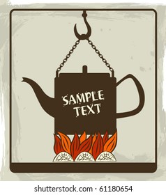 The vintage teapot