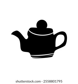 Vintage teapot logo design vector. Unique teco icon.	