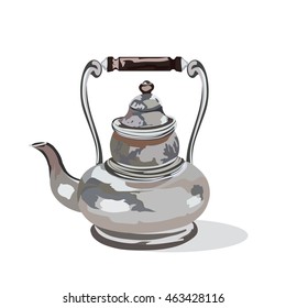 Vintage Teapot  Vector