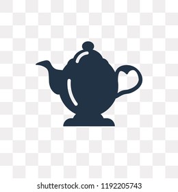 Vintage Teapot vector icon isolated on transparent background, Vintage Teapot transparency concept can be used web and mobile