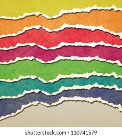 Vintage Teared Papers