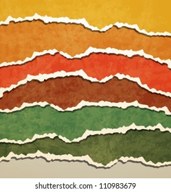 Vintage Teared Papers