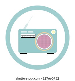Vintage technology media design, vector illustration eps 10.
