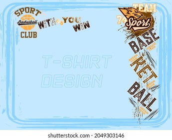 vintage tee print design eps10.