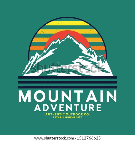 vintage tee print design as vector