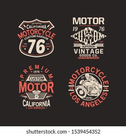 vintage tee print vector pack