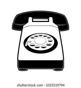 Vintage telephone cartoon