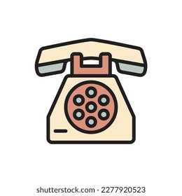 Icono de icono de teléfono de época Ilustrador