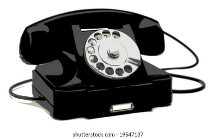 Vintage telephone set