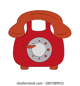 Vintage Telephone Symbol Stock Vector (Royalty Free) 1007389915 ...