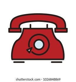 Vintage telephone symbol