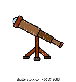 vintage telescope icon