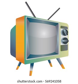 vintage television.