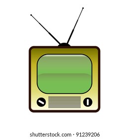 Vintage television.