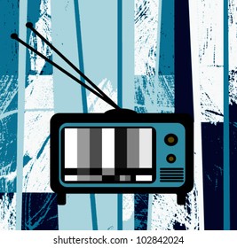 vintage television graphic design