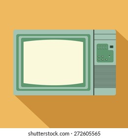 vintage television, vector