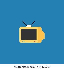 Vintage television vector illustration