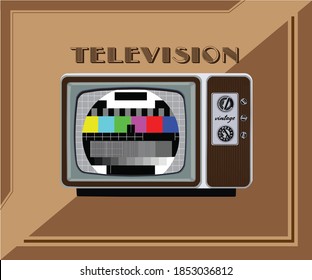 Vintage Television Watching TV black and white