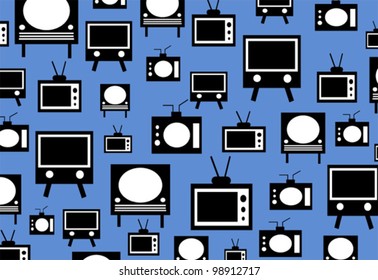vintage televisions background wallpaper