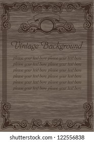 vintage template blank
